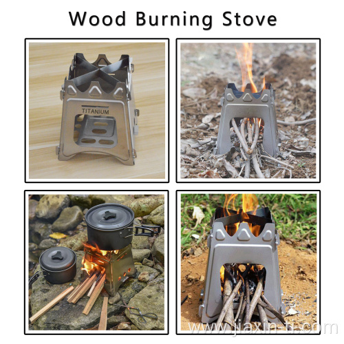 Pure Titanium Camping Square Stove